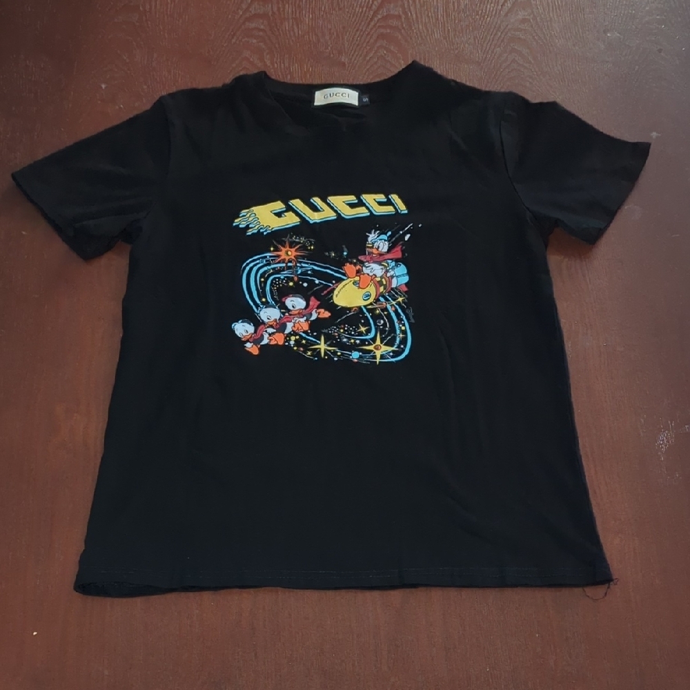 Gucci Kids Black Graphic T-Shirt